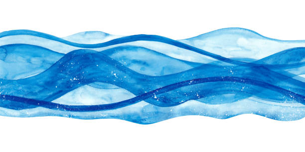 A fluid abstract illustration representing water flowing through an everyday working routine