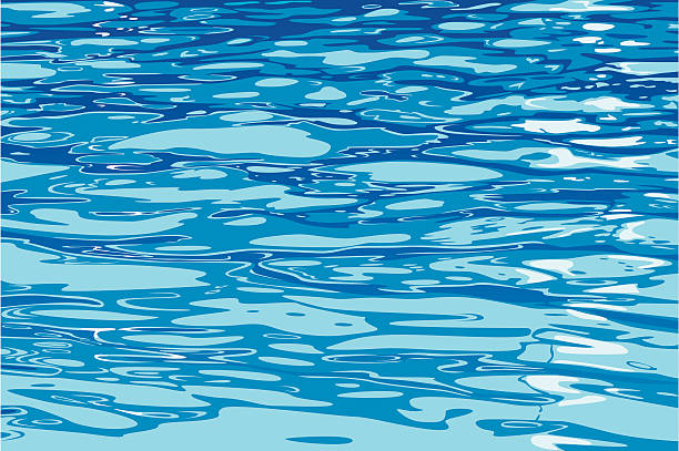 A fluid abstract illustration showing water flowing through a calm and structured daily working routine